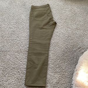 JCrew toothpick ankle jeans in olive size 31